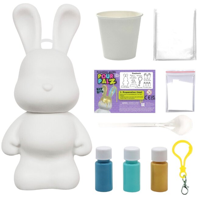 Мини-брелок для творчества Pour Palz Bunny, разные варианты