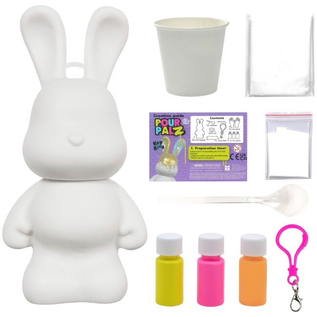 Мини-брелок для творчества Pour Palz Bunny, разные варианты