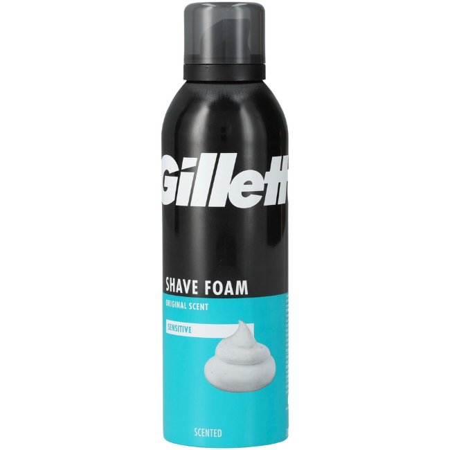Пена для бритья Gillette 200 мл Sensitive Пена для бритья Gillette 200 мл Sensitive
