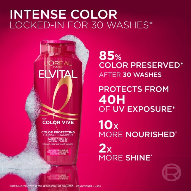 Шампунь LOREAL Paris Elvital Color-Vive для окрашенных и мелированных волос 400 мл Шампунь LOREAL Paris Elvital Color-Vive для окрашенных и мелированных волос 400 мл