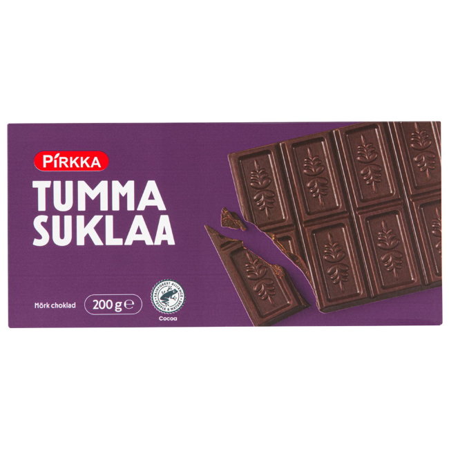 Тёмный шоколад Pirkka 200 гр
