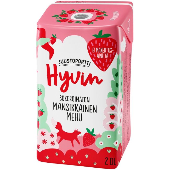 Сок Juustoportti Hyvin 2 дл клубничный
