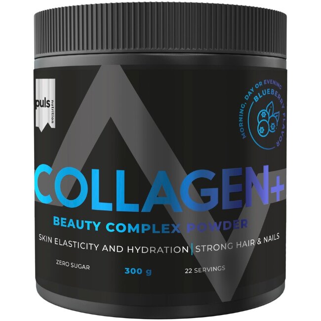 Порошок PULS Collagen+ Beauty коллаген с черникой 300 гр