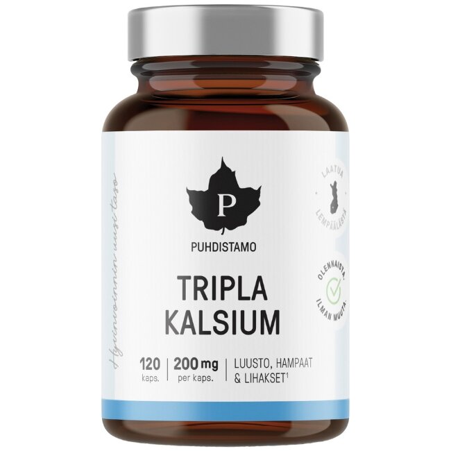 Puhdistamo Tripla Kalsium 120 kaps Puhdistamo Tripla Kalsium 120 kaps
