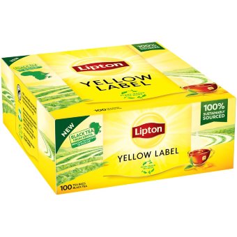 Чай черный Lipton Yellow Label 100 пак/уп