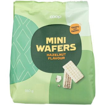Вафли Coop с кремом со вкусом лесного ореха 180 гр Вафли Coop с кремом со вкусом лесного ореха 180 гр