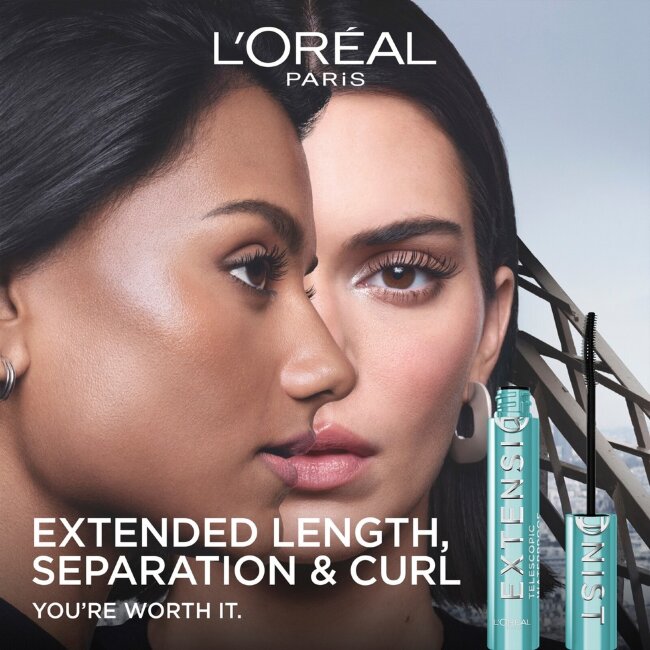 Водостойкая тушь для ресниц L'Oréal Paris Telescopic Extensionist черная 9,9 мл