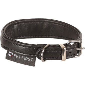 Ошейник для щенка Pet First черный 22 мм x 30 см