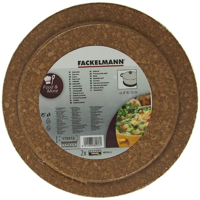 Подставки под сковороды Fackelmann из пробки 2 шт Подставки под сковороды Fackelmann из пробки 2 шт