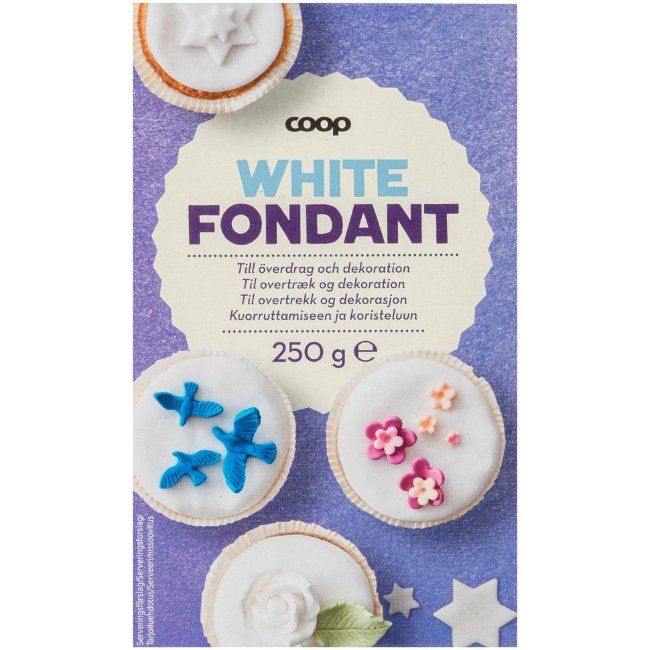 Сахарная мастика Coop белая 250 гр