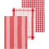 Кухонное полотенце Tex Home Stripes 3 шт красное Кухонное полотенце Tex Home Stripes 3 шт красное