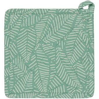 Прихватка House Outline leaves 22x22 см зелёная