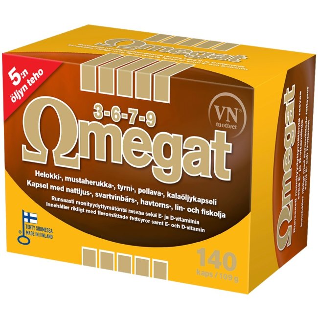Витамины Omegat  Омега 3 6 7 9 140 капсул Via Naturale