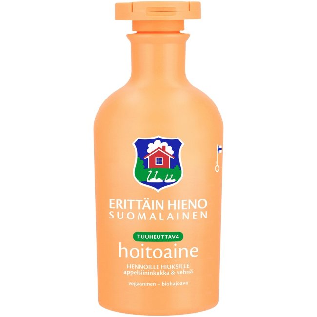 Укрепляющий кондиционер для волос Апельсиновый цветок и пшеница Erittäin Hieno Suomalainen 300 мл Укрепляющий кондиционер для волос Апельсиновый цветок и пшеница Erittäin Hieno Suomalainen 300 мл