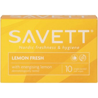 Влажные салфетки Savett Lemon Fresh 10 шт Влажные салфетки Savett Lemon Fresh 10 шт
