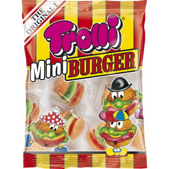 Жевательный мармелад Trolli Mini Burger 10х10 гр Жевательный мармелад Trolli Mini Burger 10х10 гр