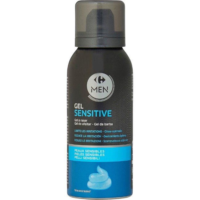 Гель для бритья для чувствительной кожи Carrefour Men sensitive 75 мл Гель для бритья для чувствительной кожи Carrefour Men sensitive 75 мл