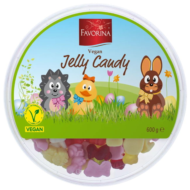Желейные веганские конфеты Favorina Веселые зверята Vegan Jelly Candy 600 гр