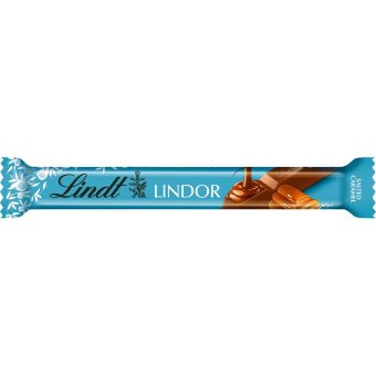 Шоколадный батончик Lindt LINDOR с молочным шоколадом и карамельно-морской солью 38 гр