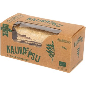 Кукурузно-овсяные хрустящие лепешки Karkiainen из органической овсянки 120 гр Кукурузно-овсяные хрустящие лепешки Karkiainen из органической овсянки 120 гр