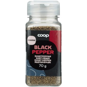 Молотый черный перец Coop 70 гр Молотый черный перец Coop 70 гр