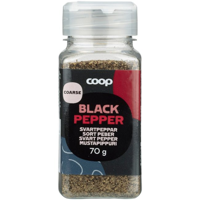 Молотый черный перец Coop 70 гр Молотый черный перец Coop 70 гр