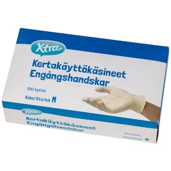 Одноразовые перчатки Xtra M 100 шт