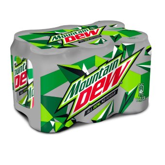 Напиток Mountain Dew No Sugar (уп 6 шт) 0,33 л