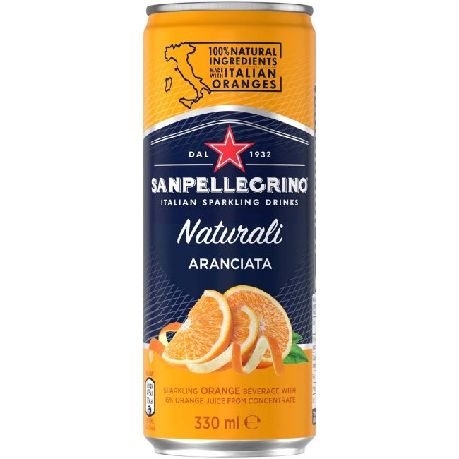 Напиток San Pellegrino Naturali Aranciata 33 кл Напиток San Pellegrino Naturali Aranciata 33 кл
