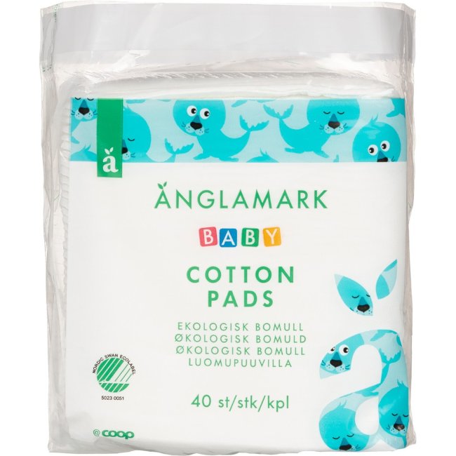 Ватные диски для малышей Änglamark органические 40 шт Ватные диски для малышей Änglamark органические 40 шт