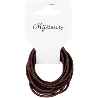 Резинка для волос My Beauty коричневая тонкая 15 шт Резинка для волос My Beauty коричневая тонкая 15 шт