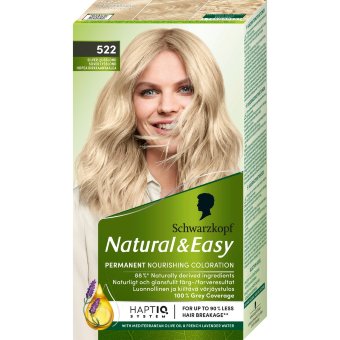 Краска для волос Schwarzkopf Natural & Easy 522 серебристо-светлый Краска для волос Schwarzkopf Natural & Easy 522 серебристо-светлый