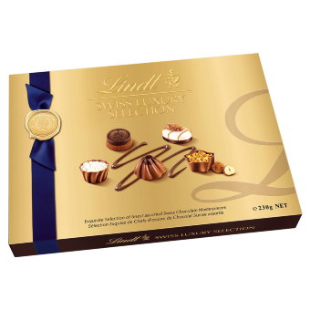 Швейцарские шоколадные конфеты Lindt SWISS LUXURY SELECTION 230 гр Швейцарские шоколадные конфеты Lindt SWISS LUXURY SELECTION 230 гр