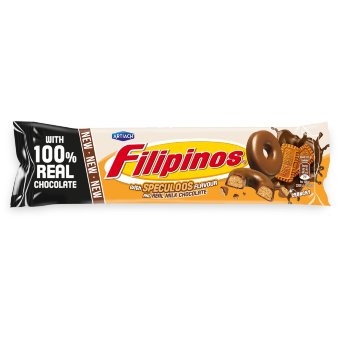 Пряное печенье в молочной шоколадной глазури Filipinos 118 гр Пряное печенье в молочной шоколадной глазури Filipinos 118 гр