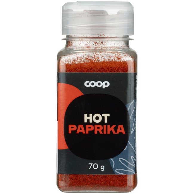 Молотый острый паприка Coop 70 гр