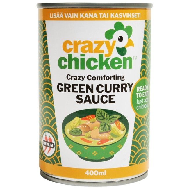 Соус Crazy Chicken Green Curry - зеленый карри, 400 мл