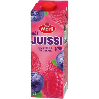 Чернично-малиновый напиток Juissi Marli 1 л Чернично-малиновый напиток Juissi Marli 1 л