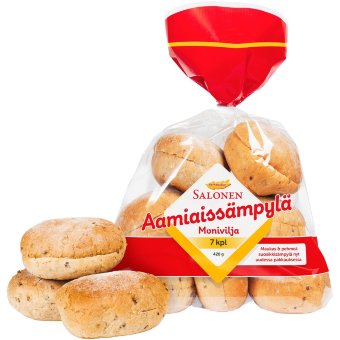 Мультизерновые булочки Salonen (уп 7 шт) 420 гр Мультизерновые булочки Salonen (уп 7 шт) 420 гр