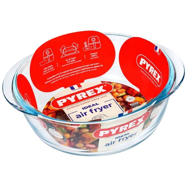 Стеклянная форма для духовки Pyrex для аэрогриля круглая 1 л Стеклянная форма для духовки Pyrex для аэрогриля круглая 1 л