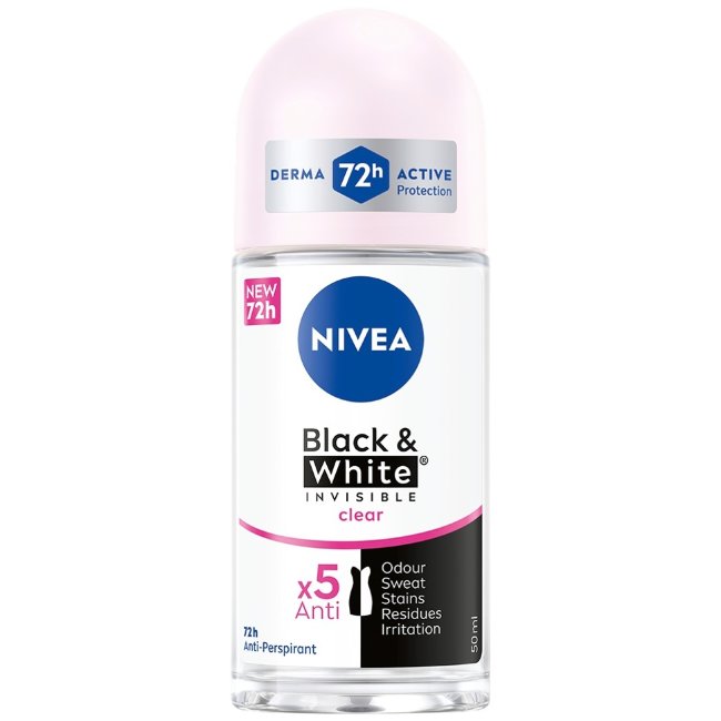 Дезодорант-антиперспирант NIVEA Black & White Invisible Original роликовый 50 мл
