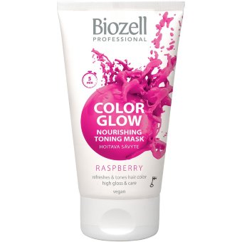 Ухаживающая оттеночная маска Biozell Color Glow малина 150 мл