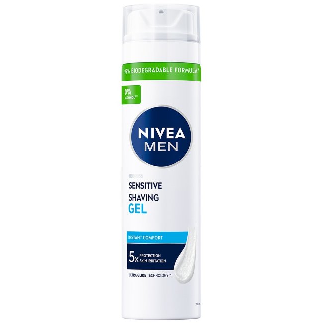 Гель для бритья NIVEA MEN Sensitive 200 мл Гель для бритья NIVEA MEN Sensitive 200 мл