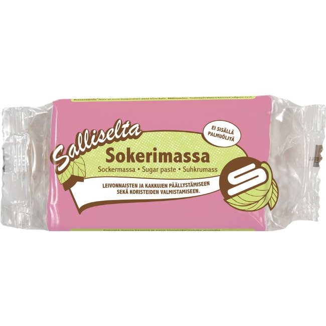 Кулинарная сахарная масса Salliselta ( розовая ) 250 гр