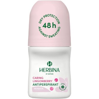 Herbina антиперспирант шариковый Caring Lingonberry 50 мл Herbina антиперспирант шариковый Caring Lingonberry 50 мл