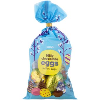 Шоколадные яйца Coop 87 гр Шоколадные яйца Coop 87 гр