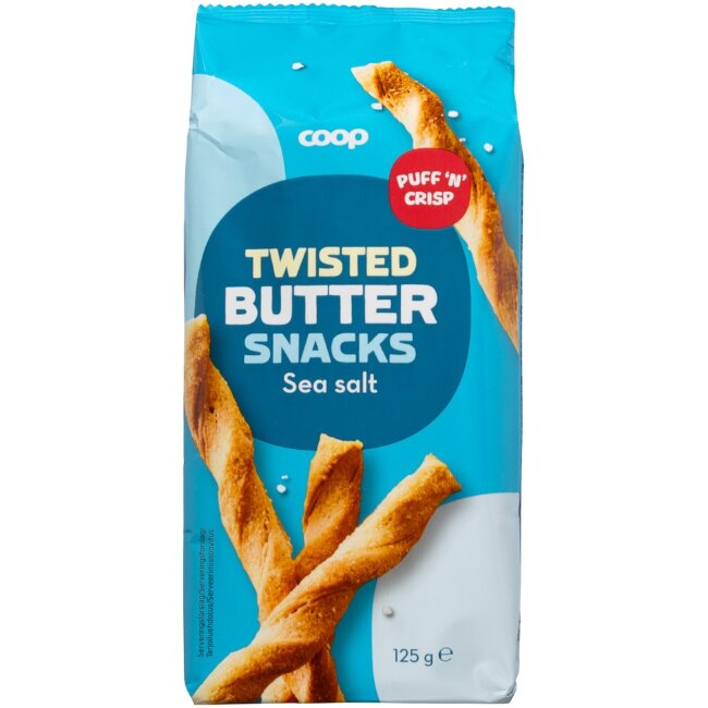 Хлебные палочки twist с морской солью Coop 125 гр