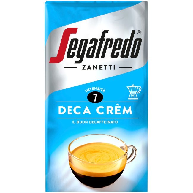 Молотый эспрессо без кофеина Segafredo Deca Crèm 250 гр