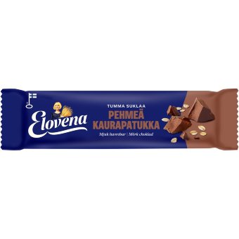 Мягкий овсяный батончик Elovena с тёмным шоколадом 30 гр Мягкий овсяный батончик Elovena с тёмным шоколадом 30 гр