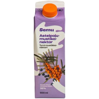 Облепихово-черничный нектар Semu 500 мл Облепихово-черничный нектар Semu 500 мл
