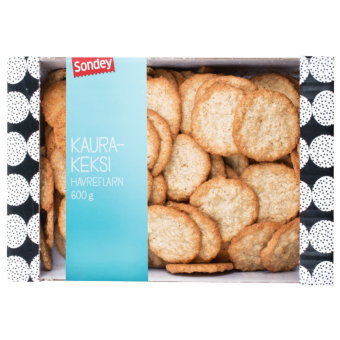 Овсяное печенье Sondey kaurakeksi 600 гр